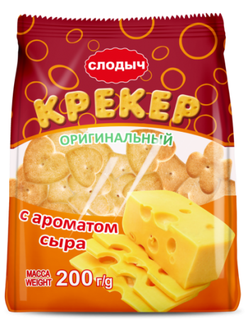 Крекер Оригин. Сыр 200 г Солодыч